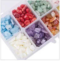 Beads 10 Cores Misto Chain Pearl DIY Natural Pedra Pedra Braceletes Material Caixa Completa Embalagem Peças de Reposição