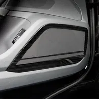 Car Styling-Tür-Stereo-Lautsprecher-dekorative Feld-Abdeckungs-Ordnung Edelstahl für Audi A6 C8 2019 Innentür Horn-Aufkleber-Abziehbilder