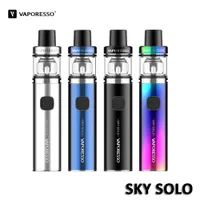 Sky Solo Plus'ın vs Vaporesso SKY SOLO Başlangıç ​​Seti Dahili 1400mAh Battery 3.5ml Capacity GT Fileli Bobin 0.18ohm% 100 Otantik