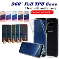 iPhone 11 Transparant Soft TPU-telefoonhoesjes voor iPhone 13 12 Mini 11 Pro Max XS XR X 6 7 8 PLUS 6S SE2 11 360 Volledig duidelijk ultradunne siliconen kristalhoes