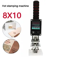 Güzel kontrol birimi 5 * 7 cm 8 * 10cm 10 x 13 cm'lik bir ısıtma kartı embosser taşınabilir bronzlaşma kılavuzu makine sıcak damgalama makinesi
