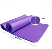 Großhandel Günstige Fitness breite Nbr Yoga-Matten freie Probe mit Riemen und Tasche Set Non Slip Strap Turnmatte