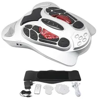 electric foot massager Tourmaline heating reflexology spa with low frequency pulse acupuncture EMS TEN circulation booster
