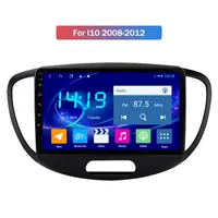 Bilvideo DVD-spelare Radio Touch Screen GPS Navigation System 2 Din Android Stereo för Hyundai i10 2008-2012 DSP