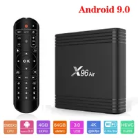 X96エア8Kアンドロイド9.0スマートテレビボックス4GB 64GBクワッドコアデュアルWIFI GoogleプレーヤーセットトップボックスH96 MAX X96AIR KM1