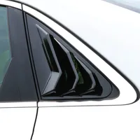 Decorazioni del pannello finestra posteriore in fibra di carbonio Triangolo copertura Persiane Adesivi per Audi A4 B8 2009-2016 che designa gli accessori auto