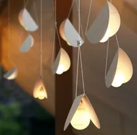 Metall Origami Pendelleuchte Fliegende Klapppapier Kunst Eisenfederung Licht Cafe Esszimmer Restaurant Hotel Bar Hanging Beleuchtung