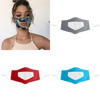 Blossom Mascarilla Cloth Masks Transparent Pet Visible Mouth Face Cover Mask Anti Fogging Soft Reusable Washable Lips Language 7 5yy C2
