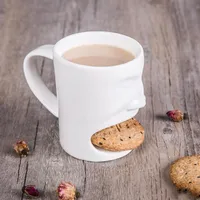 디저트 선물 세라믹 쿠키 머그잔 WY706을위한 비스킷 선반 페이스 덩크 쿠키 커피 머그컵 저장 세라믹 컵