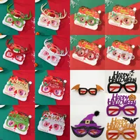 Feliz Natal Óculos Halloween Natal Costume óculos de armação Óculos Adulto Miúdos do Natal Spectacle Quadro Óculos Fotografia Props