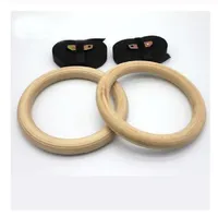 Nuovo anello di palestra in legno 28mm esercizio fitness ginnastica anelli palestra esercizio crossfit pull up muscle up