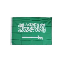 3x5ft Drapeau national Arabie Saoudite, Pays Tous Printed Polyester, 100% polyester Extérieur Intérieur, Livraison gratuite