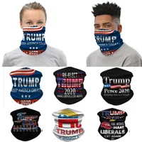 2020 Máscara Trump Ciclismo Cara Máscara de polvo del viento Headwear de la venda del pañuelo de cuello polaina Partido pasamontañas Turbante cara exterior Para WX20-33