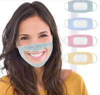 2020 Nieuwe Lip Taal Gezichtsmaskers Daze Proof Clear Soft Pet Visible Mond Face Cover Masker Fashion Wasbare Resuable Masks