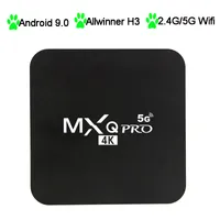 Allwinner H3 MXQ Pro Android TV Box Quad Core Rockchip RK3229 Smart Box가있는 Android11.0 2.4G 5G 듀얼 Wi -Fi