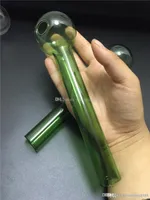 Tjock 20 cm stort rakt glas pyrex oljebrännare rör klart ångrulla tobak glasrör bubbler rörglas rörolja nagelrör