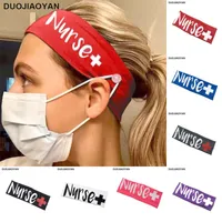 Elastisk mjölk silke sjuksköterska knapp ansikte mun mask huvudband övning yoga sport huvud band hår tillbehör