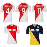 2020/21 Como Monaco Soccer Jersey 2021 # 9 Ben Yeder # 10 Uniforme de Futebol Jovético # 17 Golovin # 4 Fabregas # 25 Camisa de Futebol Glik