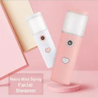 Facial Steamer Portable Nano Mist Sprayer Ansikte Steamer Hud Fuktgivande Mini Handhållen Alkohol Sprayer Hudvård Personlig luftfuktare