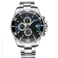 Designer F1 Swiss Watch 46mm Chronograph Quartz Rörelse Rostfritt stålband Mens Klockor Klocka Montre de Luxe Luxury Business Armbandsur