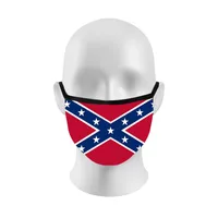 3D-Druck Confederate Flags Mascarilla wiederverwendbare waschbare Gesichtsmasken Polyester-Faser Respirator Waschbar Trump Wahl 2 8HK D2
