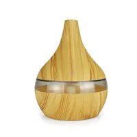 Nyaste Nagomi 300ml USB Electric Aroma Air Diffuser Wood Ultraljud Luftfuktare Essential Olja Aromaterapi Cool Mist Maker för hem