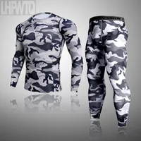 2020 Hot Mens 스포츠 러닝 세트 압축 티셔츠 + 바지 피부 꼭대기 열 속옷 발진 위장 의류 체육관 정장