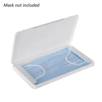 Kutu Taşınabilir Tek Yüz Maskesi Konteyner Nem-Proof Yüz Maskeleri Kapak Tutucu Açık Taşınabilir maskeler Konteyner Maske toz geçirmez
