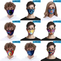 Facemask 3D Moda Baskı Buz İpek Kumaş Nefes Maske Yıkanabilir toz geçirmez Yüz mascarilla Yeniden kullanılabilir Komik 2 2mld B2 Asma Kravat Boyalı