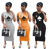 Kadın Tek Parça Elbise Kısa Kollu Yaz Etek Tasarımcı Elbiseler Maxi-Elbiseler Yüksek Kalite Gevşek Etekler Zarif Lüks Clubwear 4524