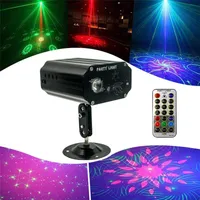 Mini Laser Lighting Projector Remote Full Stars Pattern Light DJ Environment Dance Disco Bar Party Xmas Effect Stage Lights Show In Stock