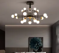 Yaratıcı Top Sihirli Fasulye Kolye Lambaları Oturma Odası LED Avize Modern Minimalist Işık Lüks Nordic Style Atmosphere Restaurant Hotel Apartment