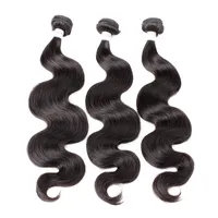 Greatemy Peruvian Hair 3 Bundles Virgin Mänsklig Hårväv Vågig Kroppsvåg Hårväft Förlängning Naturfärg Gratis Frakt