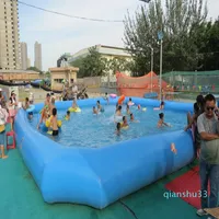 Toptan boy 10 * 10 M Büyük açık şişme havuz heyecanlı şişme çocuk havuzu farkı boyutu farkı fiyat