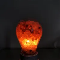 Der Fabrik Himalaya-Salz-Lampe Kristall LED-Lampe stieg Neuheit Beleuchtung kreative Schlafzimmer Nachtnachtlicht