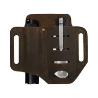 Handmande EDC Pelle Essential Carrier per utensile mutilometro guaina 2 colori Select Brown e nero 15.2 cm * 13.5 cm / 5.98 * 5.31 pollici