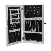 Caixas de armazenamento de jóias de parede montado armário de economia armário com espelho us Stock