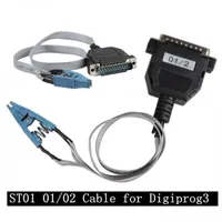 最高品質ST01 01/02 Digiprog III Digiprog 3走行距離計プログラマーST 01 / ST02ケーブル診断アダプタ送料無料