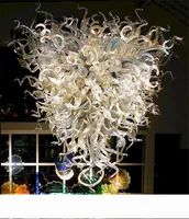 Modern üflemeli cam kolye lambaları ev led kristal avize ışık yerel depo