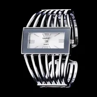 Foreign Trade New Creative Bracelet Watch Female Alloy Quartz Watch Square Fashion Trend in Europe and America High-End