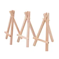 8x15 cm Natürliche Holz Mini-Stativ-Staffel-Staffel-Mini-Ausstellungsständer für Hochzeits-Platz-Name-Halter-Menü-Board Minis-Stativ-Staffel-Mini-Display-Stand