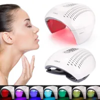 Nyaste skönhetsmaskin 7 färger långt infraröd PDT LED Light photodynamic terapi för hud ansikts föryngring rynka akne borttagning