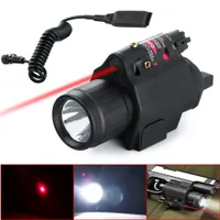 Ficklampa Tactical Insight Red Laser Cree Led Gadget 300LM Light Torch Lantern Pistol Handgun för jakt campingfiske