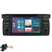 Freeshipping 1 Din Android 10 4g 64g IPS-bil DVD-spelare för BMW E46 Multimedia M3 318/320/325/330/335 Rover75 Coupe GPS-navigering