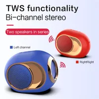 4Colors X6 High-End HiFi Bluleeth Speaker TWS Przenośne bezprzewodowe Blueeth 5.0 Stereo Mega Bass Dźwięk SoundBar FM TF Card Aux Mini Głośnik