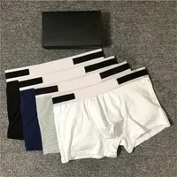 3pcs 2020 Mens Designer Boxers Brands Cuecas Sexy Mens clássico Boxer Shorts Casual roupa interior respirável Algodão Underwear Com Box