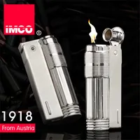 Original Imco Feuerzeug Alte Benzinanzünder Echtes Edelstahl Zigarettenanzünder Zigarre Feuerbriket Tabak Benziner Feuerzeuge