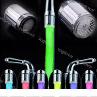 LED-Wasser-Hahn-Strom-Licht-7 Farben ändern Glow Wasser LED-Licht Dusche Farbe ändern Licht für Küche Badezimmer DHL