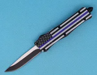 Allvin Manufacture Blue Flag 7 Inch 616 Mini Automatic Tactical Knife 440C 9 Models Optional Blade Styles EDC Pocket Knives With Nylon Bag