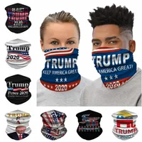 Trump 2020 Flags Polyester Cycling Masken 3D Printed Magie Stirnband Trump Radfahren Schals Trump Bandanas 25 * 50cm 9 Styles CCA12150 60pcs